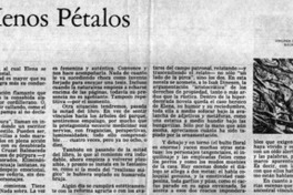 Más raíces, menos pétalos