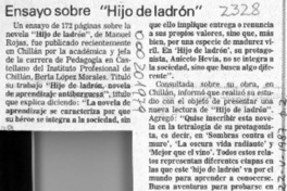 Ensayo sobre "Hijo de ladrón"  [artículo].