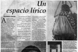 Un espacio lírico