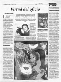 Virtud del oficio  [artículo] Luis Ernesto Cárcamo.