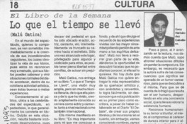 Lo que el tiempo se llevó  [artículo] Ency Hernández Caballero.