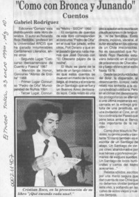 "Como con bronca y junando"