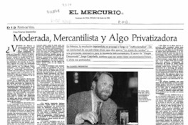 Una nueva izquierda, Moderada, mercantilista y algo privatizadora  [artículo]Daniel Swinburn.