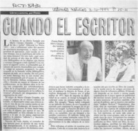 Cuando el escritor no tiene quien le escriba