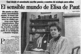 El sensible mundo de Elisa de Paut
