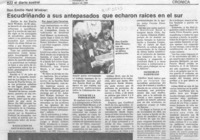 Escudriñando a sus antepasados que echaron raíces en el sur  [artículo].