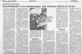 Escudriñando a sus antepasados que echaron raíces en el sur  [artículo].