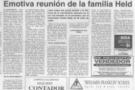 Emotiva reunión de la familia Held  [artículo].