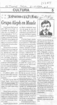 Grupo Aleph en Maule