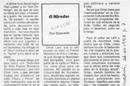 El mirador  [artículo] Quevedo.