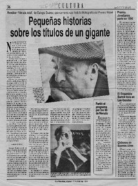 Pequeñas historias sobre los títulos de un gigante  [artículo].