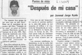 "Despues de mi casa"