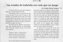 Las rondas de Gabriela no son más que un juego  [artículo] Sergio Bueno Venegas.