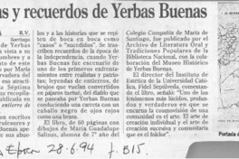 Leyendas y recuerdos de Yerbas Buenas  [artículo] R. V.