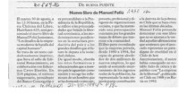 Nuevo libro de Manuel Feliú  [artículo].
