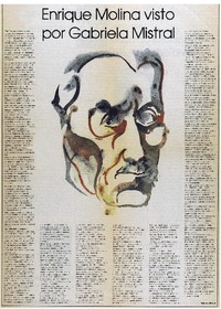 Enrique Molina visto por Gabriela Mistral