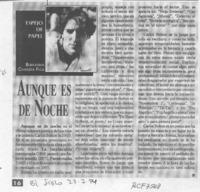 Aunque es de noche  [artículo] Bernardo Chandía Fica.