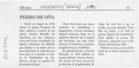 Pedro de Oña