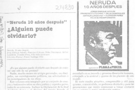 "Neruda 10 años después"