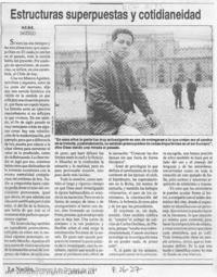 Estructuras superpuestas y cotidianeidad  [artículo] M. E. M. B.