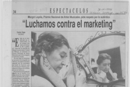 "Luchamos contra el marketing"