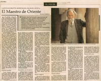 El maestro de oriente