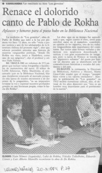 Renace el dolorido canto de Pablo de Rokha