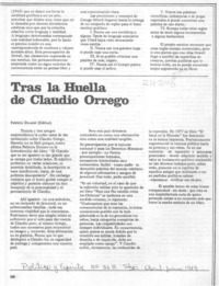 "Tras la huella de Claudio Orrego"