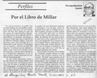 Por el libro de Millar  [artículo] Juan Barrientos Oyarzún.