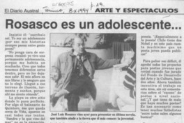 Rosasco es un adolescente