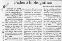 Fichero bibliográfico  [artículo] Carlos René Ibacache.