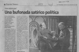 Una bufonada satírico política  [artículo] Yolanda Montecinos.