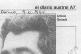 Antonio Quezada lanza su segundo libro  [artículo].