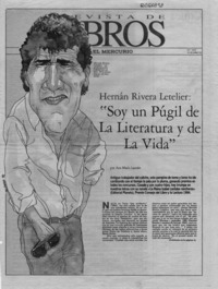 "Soy un púgil de la literatura y de la vida"  [artículo] Ana María Larraín.