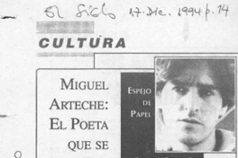 Miguel Arteche, el poeta que se fue  [artículo] Bernardo Chandía Fica.