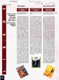 Libros  [artículo] María Ester Roblero.