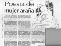 Poesía de mujer araña  [artículo] Virginia Vidal.