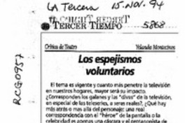 Los espejismos voluntarios  [artículo] Yolanda Montecinos.