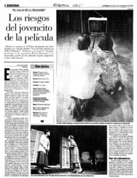 Los riesgos del jovencito de la película  [artículo] Yael Zaliasnik.