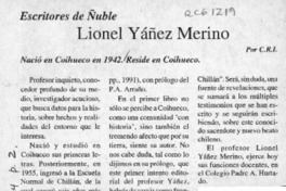 Lionel Yáñez Merino  [artículo] C. R. I.
