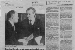 Pedro Prado y el embrujo del mar  [artículo] Manuel Montecinos C.