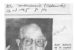 Ayer falleció escritor Roque Esteban Scarpa  [artículo].