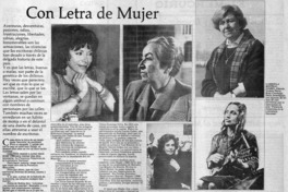 Con letra de mujer