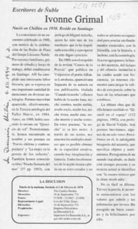 Ivonne Grimal  [artículo].