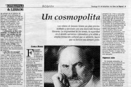 Un cosmopolita  [artículo] Camilo Marks.