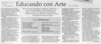 Educando con arte  [artículo] Rodrigo Atala.