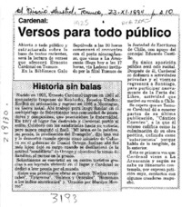 Versos para todo público  [artículo].
