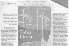 Selva lírica  [artículo].