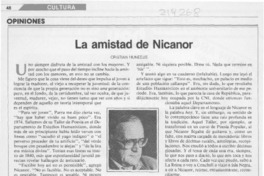 La amistad de Nicanor