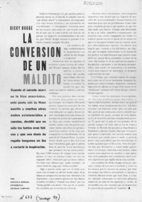 La conversión de un maldito  [artículo] Graciela Romero.